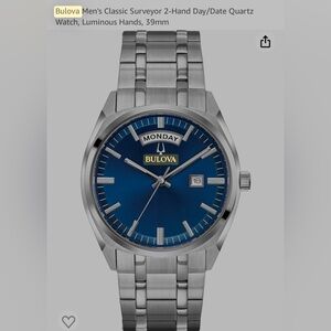 Bulova Men's Classic Blue Watch